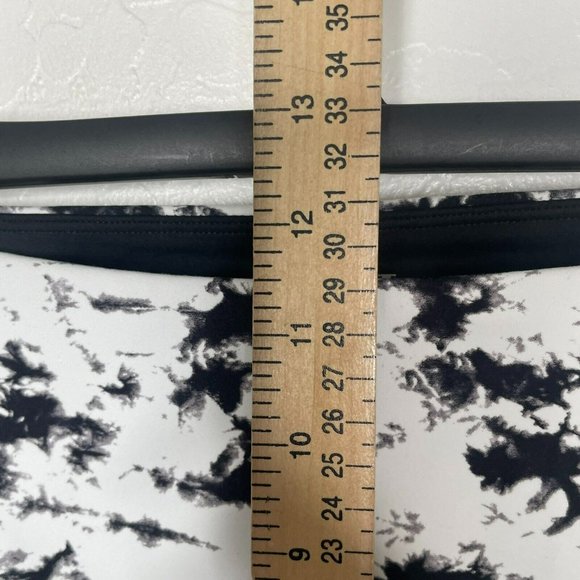 IVL Collective White Black Marble Print Tie Dye High Waisted Leggings - Picture 9 of 10